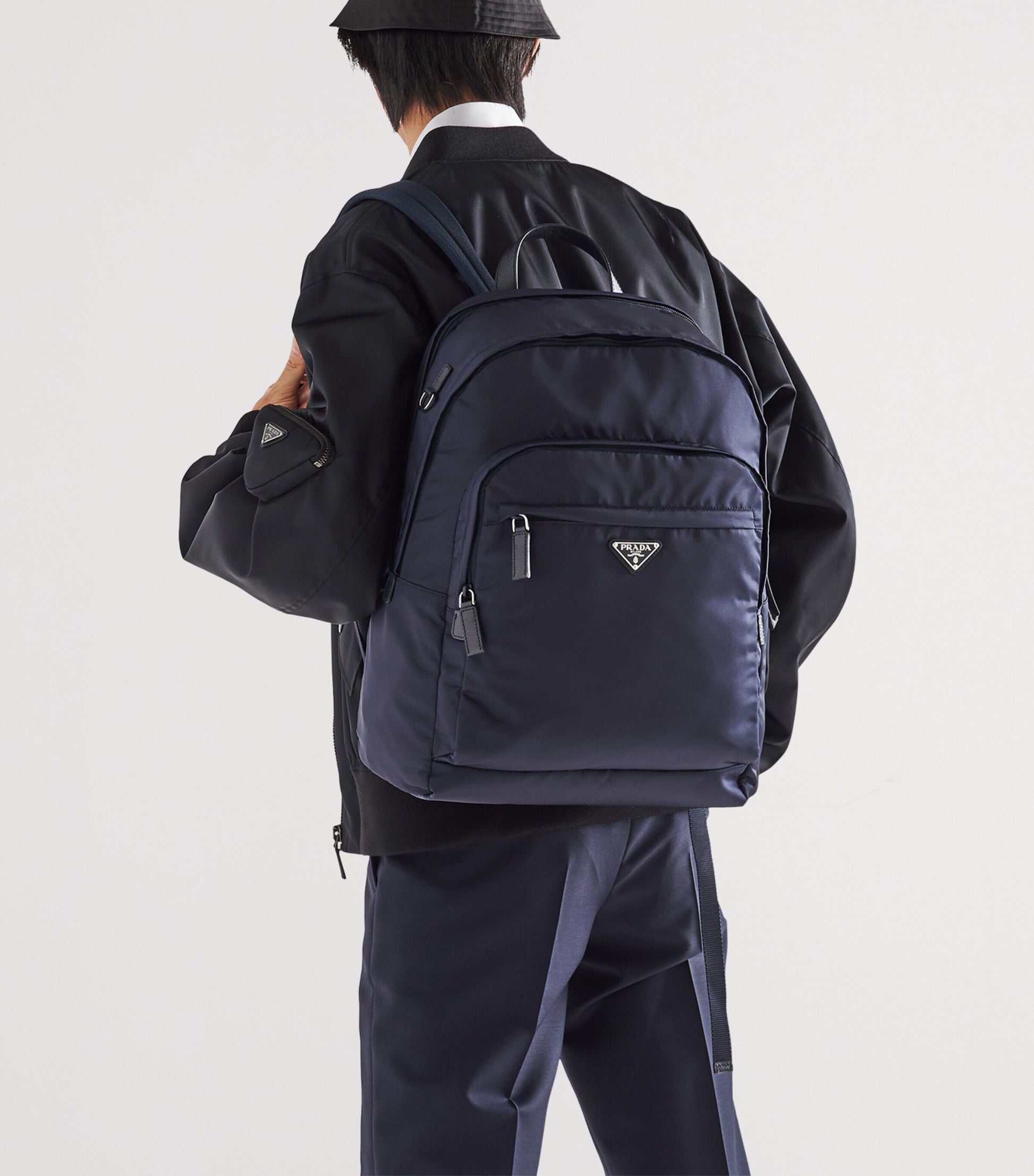 Prada Re-Nylon and Saffiano Leather Backpack