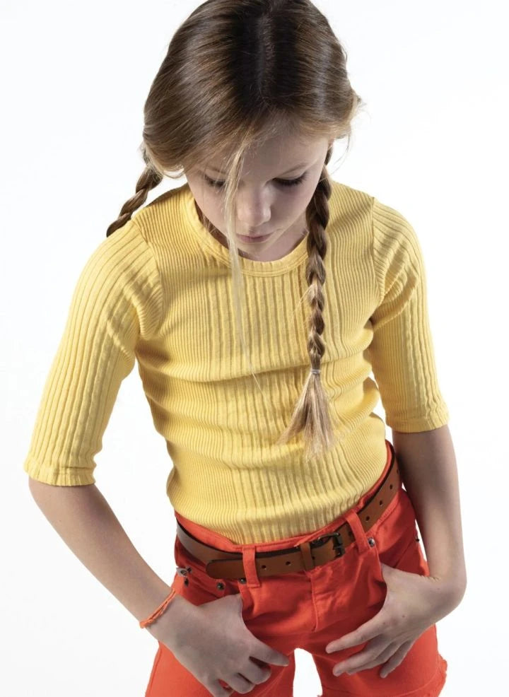 Sunchild - Puebla 3/4 sleeve T-shirt | Yellow