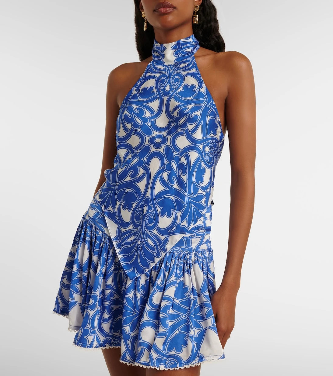 Poupette St Barth - Guilia printed halterneck top