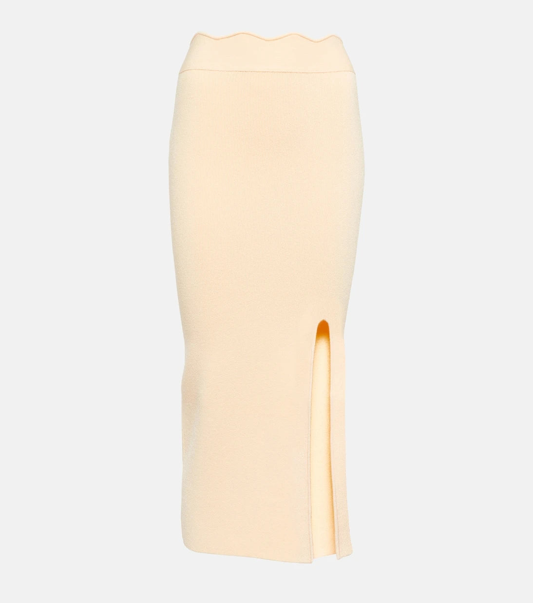 Galvan - Delia scalloped midi skirt