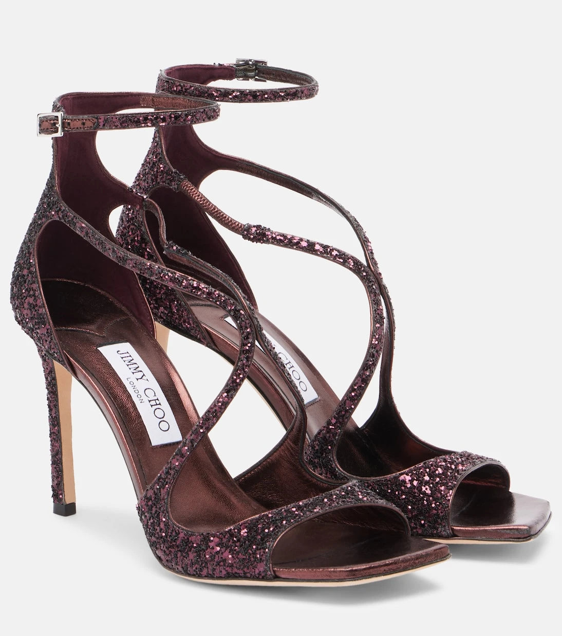 Jimmy Choo - Azia 95 glitter sandals