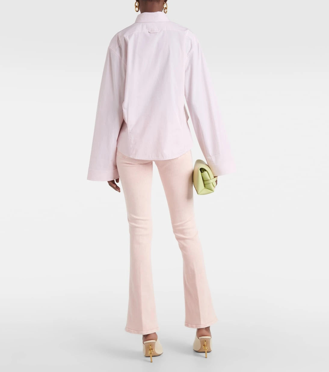 Victoria Beckham - Cropped cotton-blend shirt