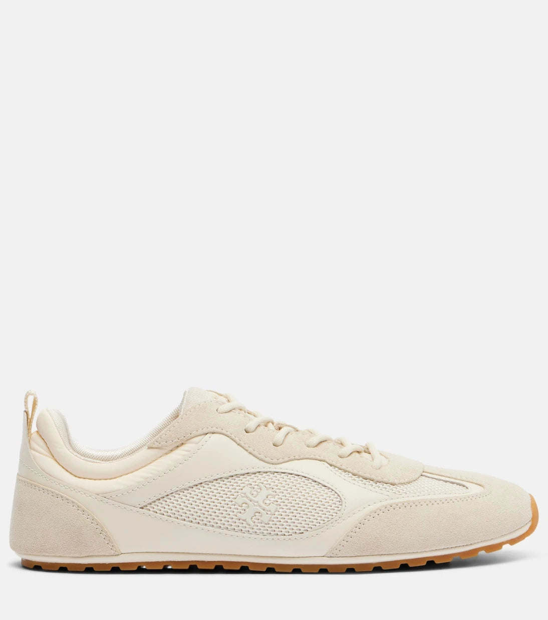 Tory Burch - Field suede and leather-trimmed sneakers
