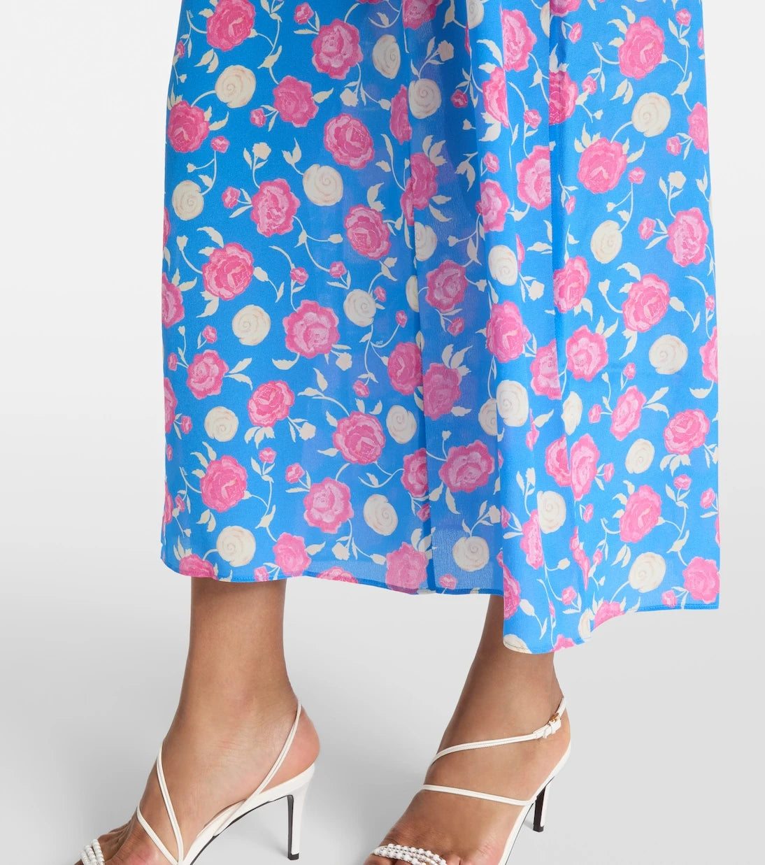 Rixo - Carpi floral silk midi skirt
