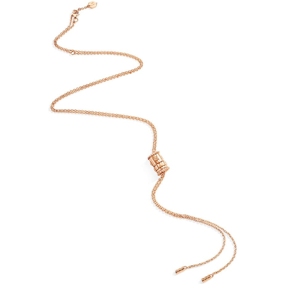 Rose Gold and Diamond LIFE Cravat Necklace