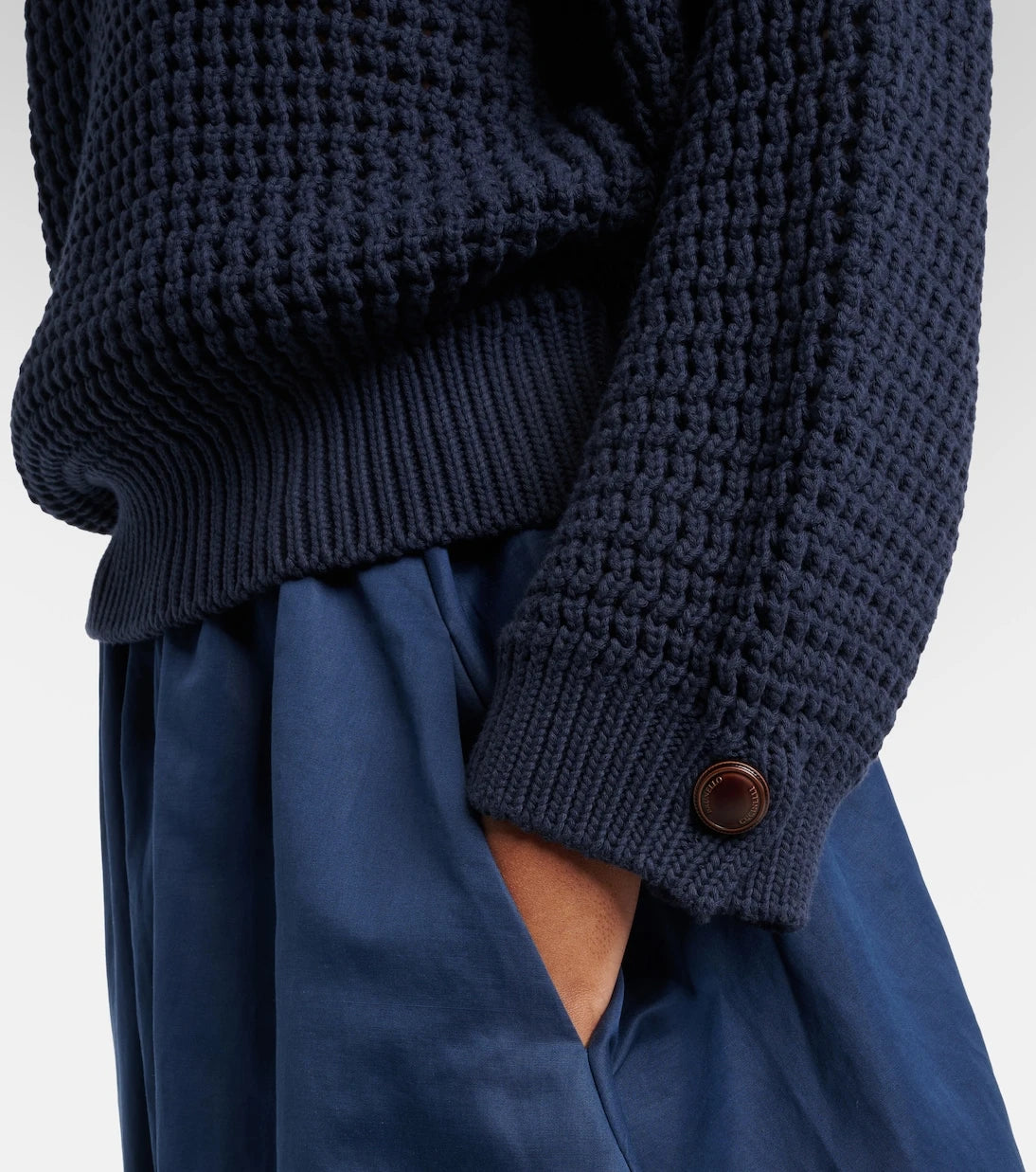 Brunello Cucinelli - Pamuk karışımlı polo süveter