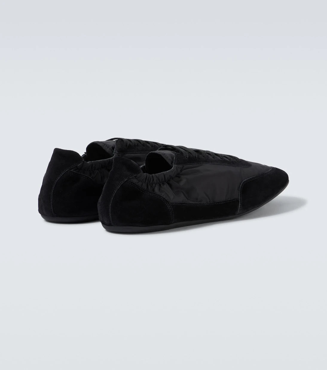 Prada - Collapse Re-Nylon and suede sneakers