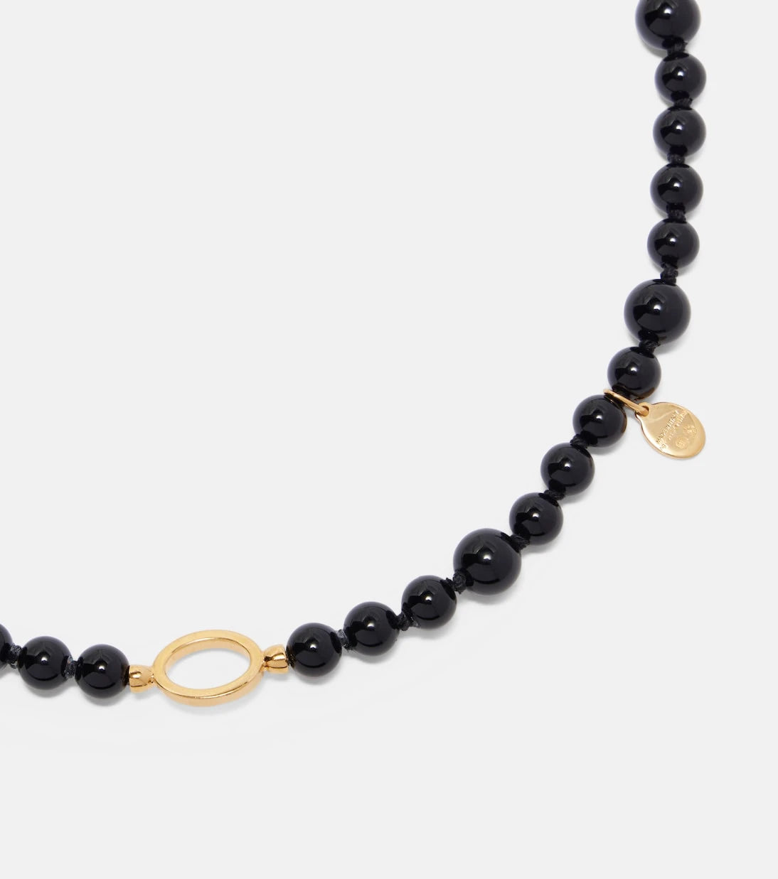 Toteme - Inifinity beaded necklace with onyx