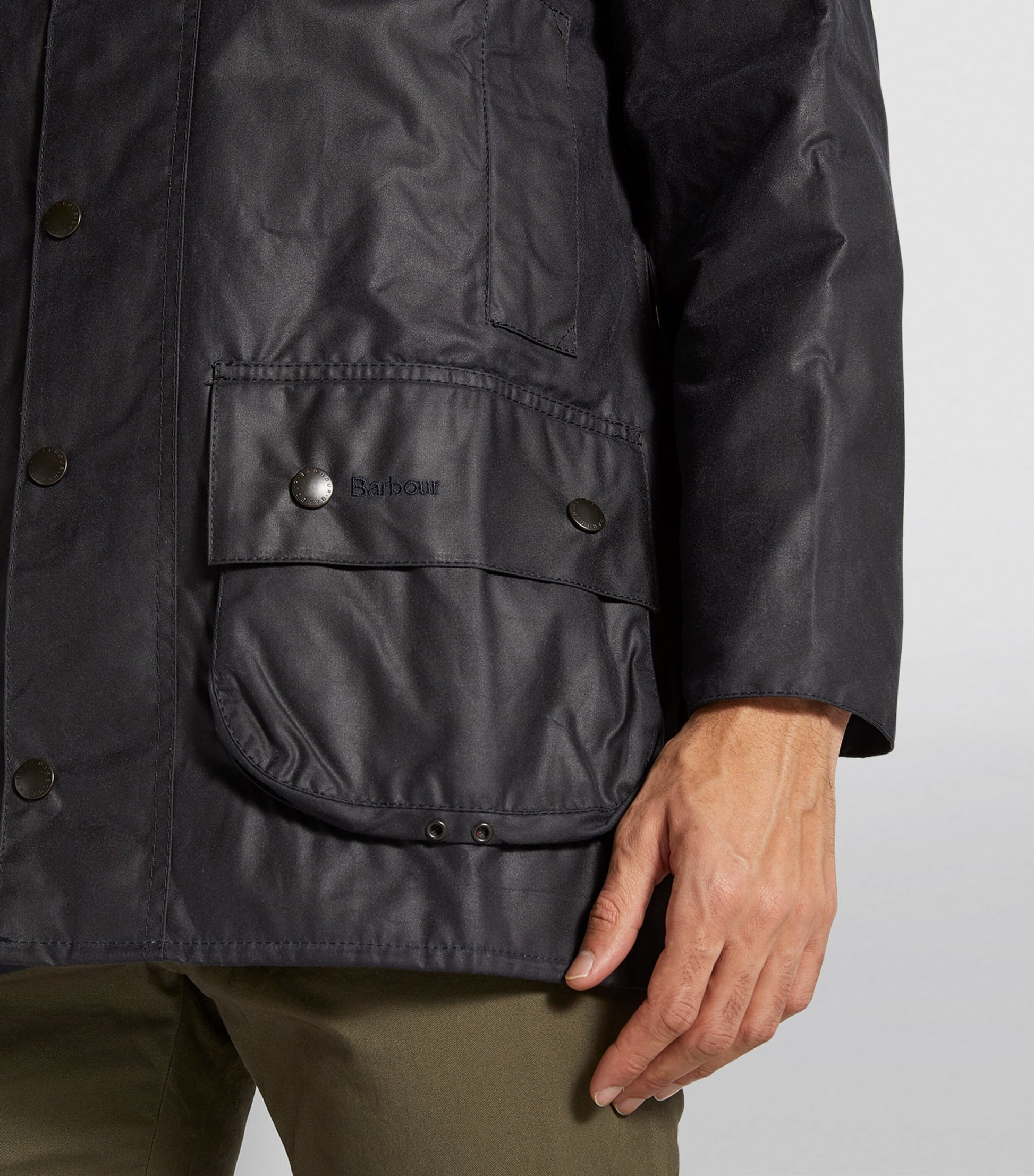 Navy Waxed Beaufort Jacket