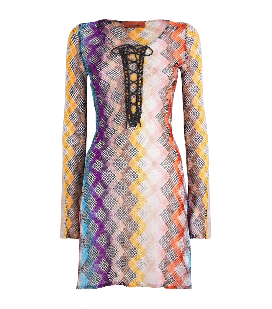 Missoni Multi Zigzag Lace-Detail Kaftan