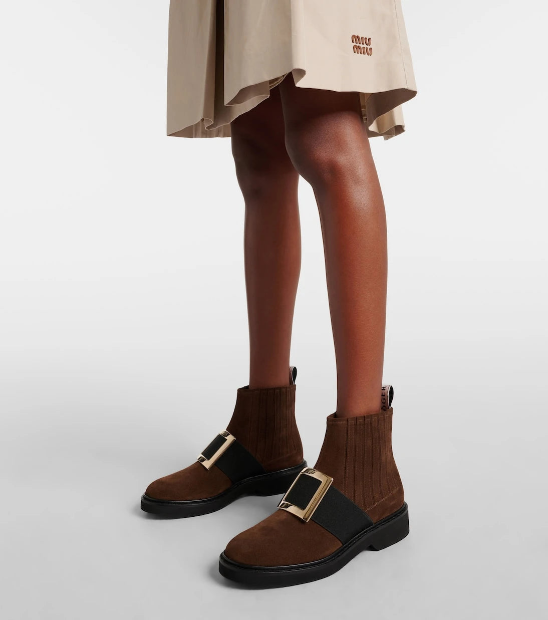 Roger Vivier - Viv' Rangers suede Chelsea boots