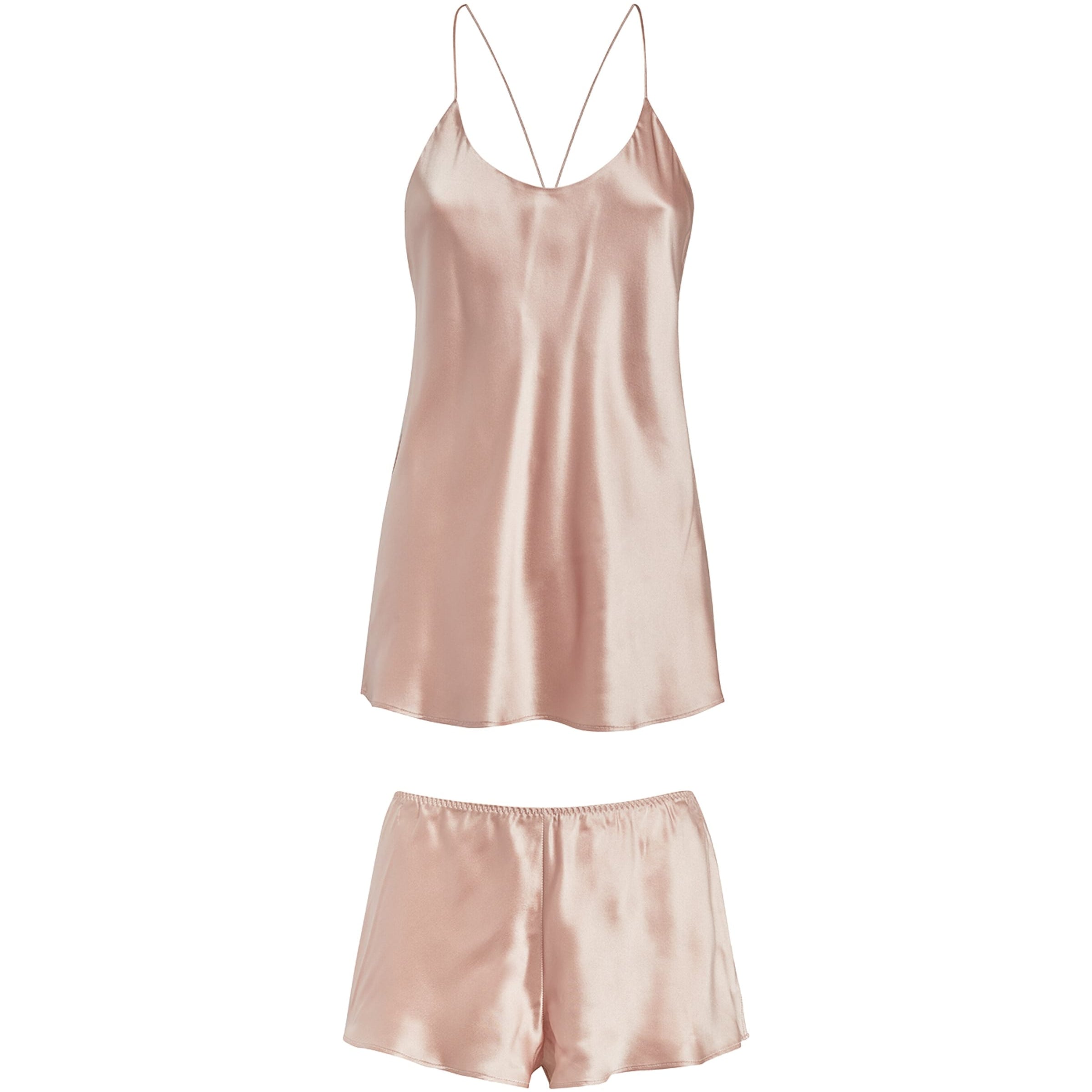 Pink Silk Bella Pyjama Set