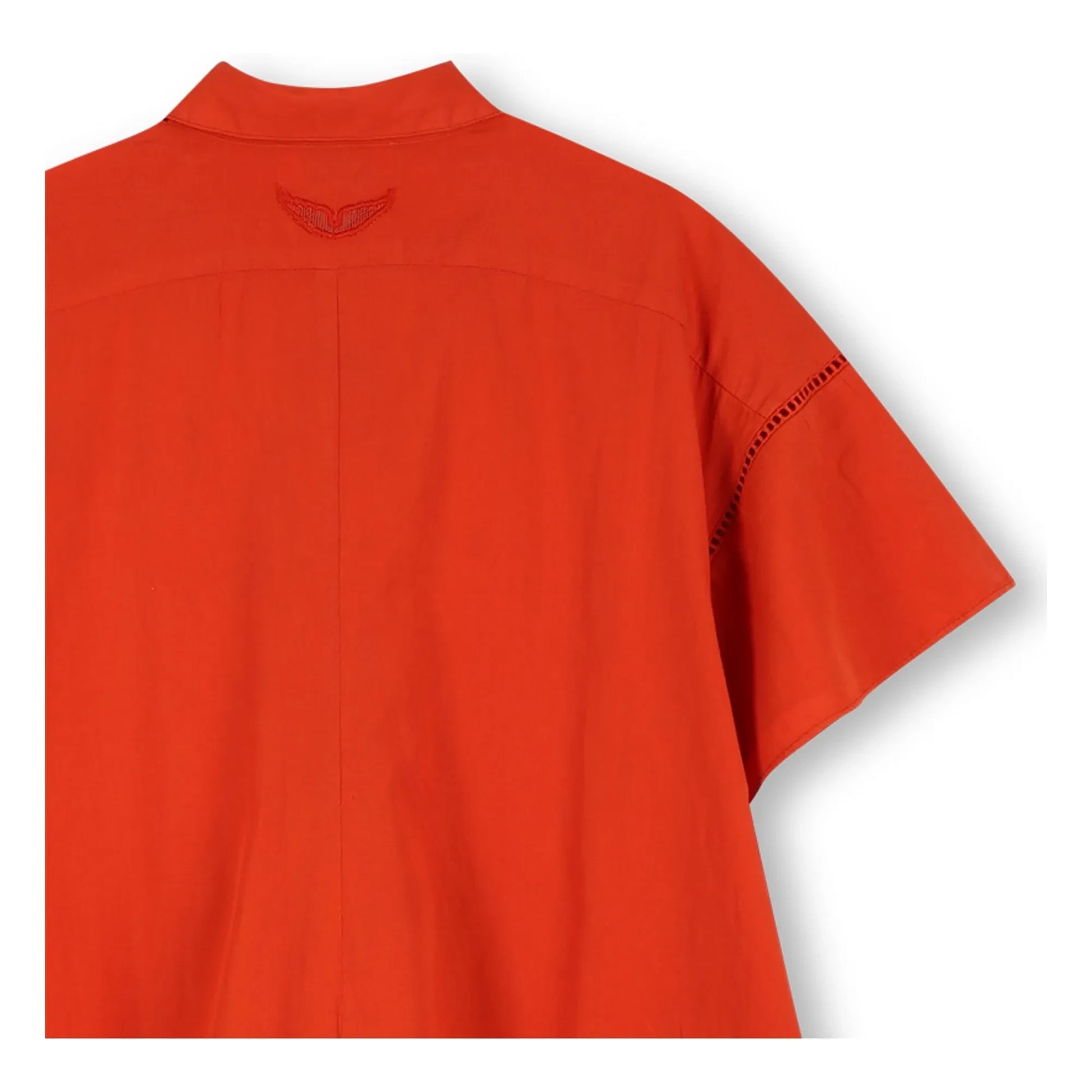 Zadig & Voltaire - Buttoned Ruffle Dress | Blood orange