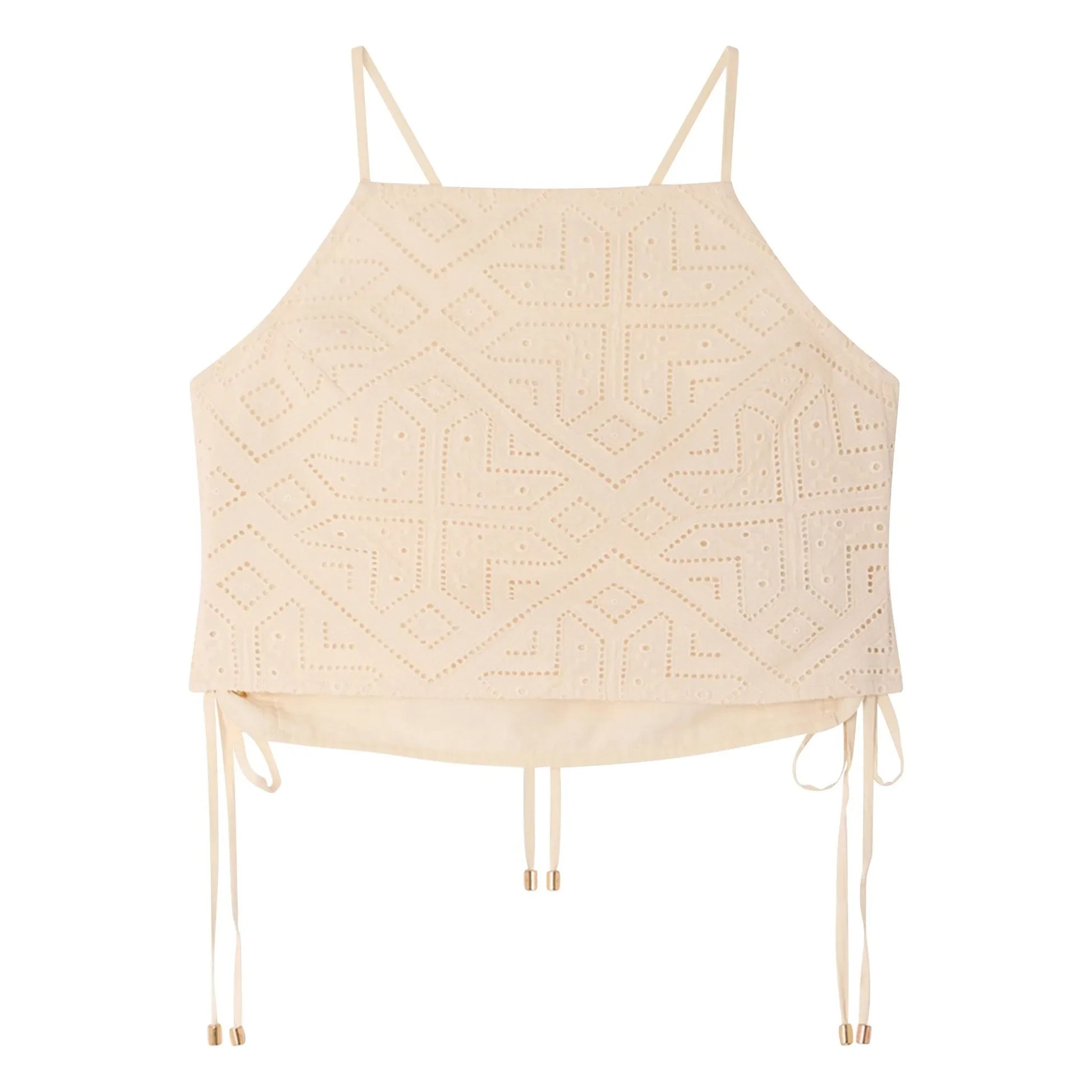 Sessùn - Cotton tank top Haydee | Ecru