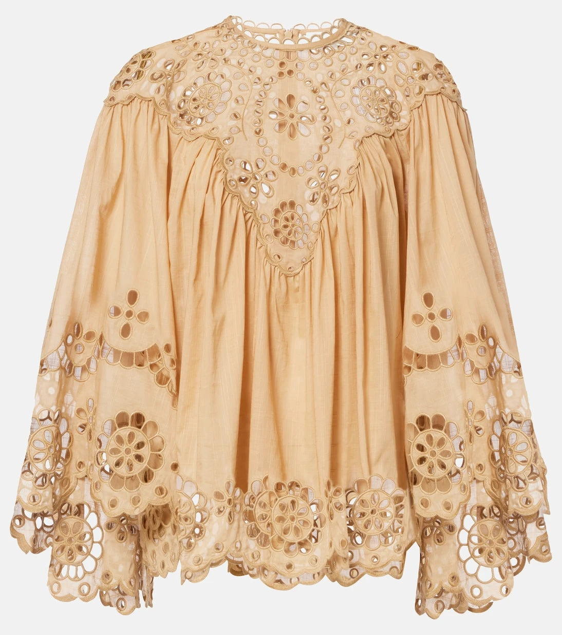 Zimmermann - Awaken broderie anglaise cotton blouse