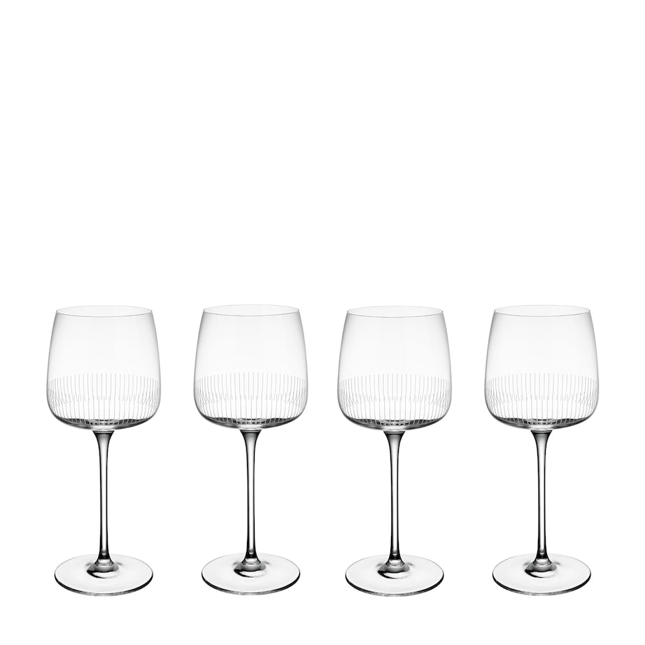 Set of 4 Crystal Afina Red Wine Glasses (200ml)