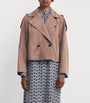 Weekend Max Mara Brown Suede Short-Line Trench Coat