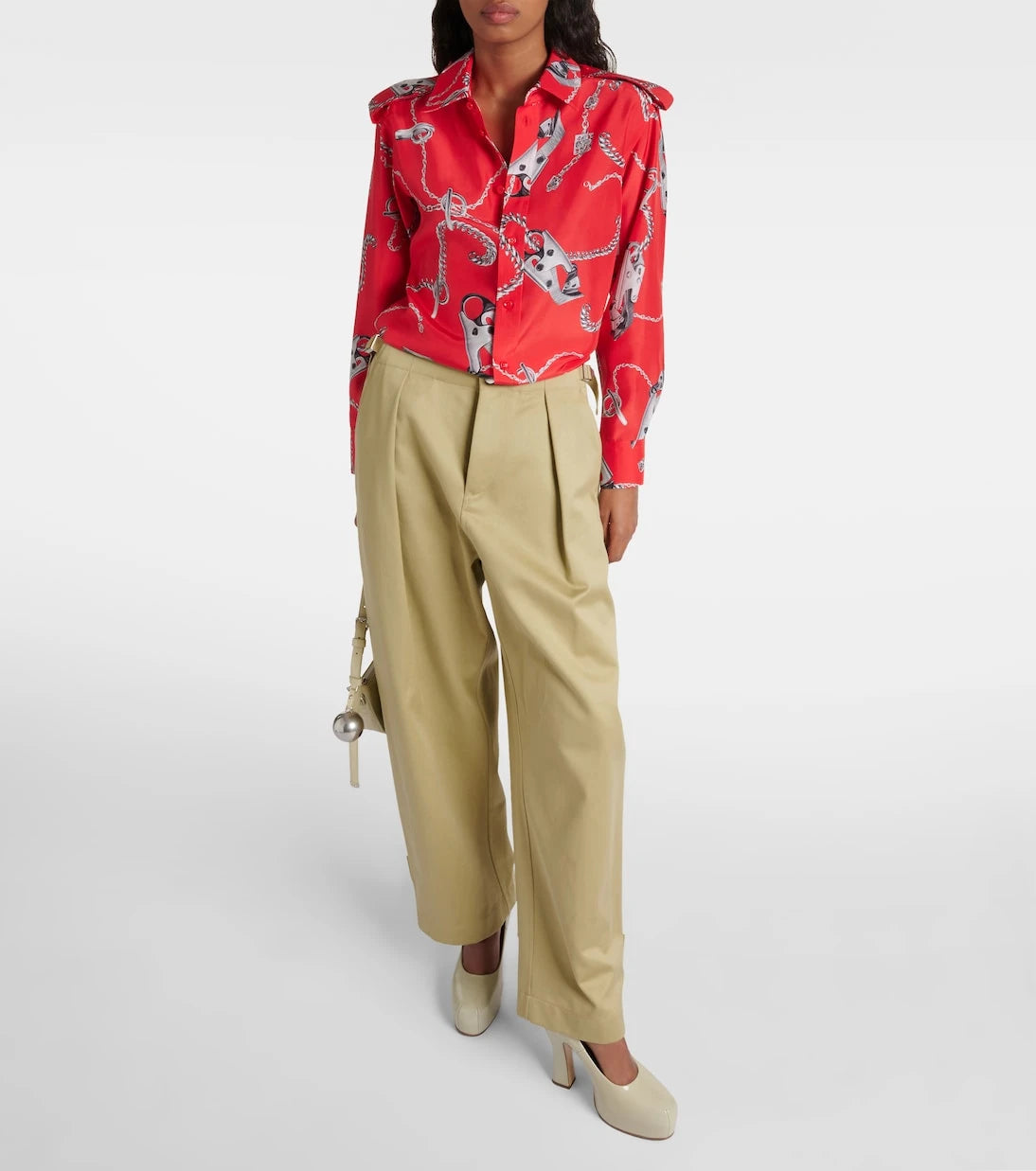 Burberry - Printed silk shirt