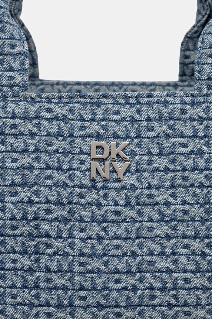 DKNY kadın denim alışveriş çantası