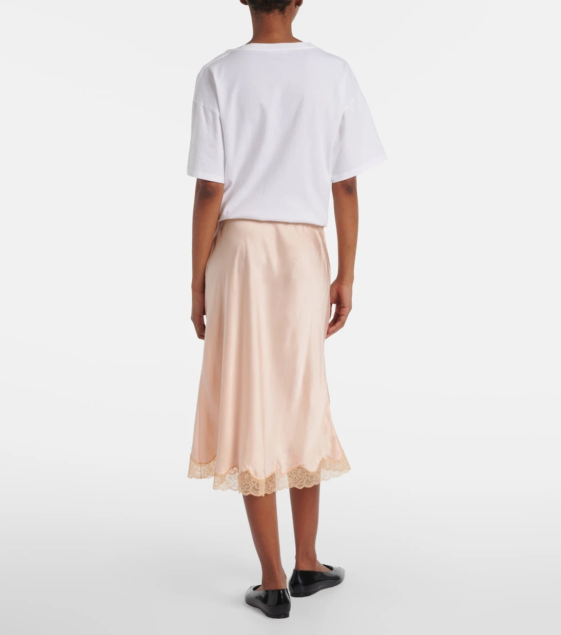 The Row - Irene silk midi skirt