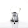 Clear 4" Heel Ankle Strap Sandal