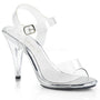 Clear 4" Heel Ankle Strap Sandal