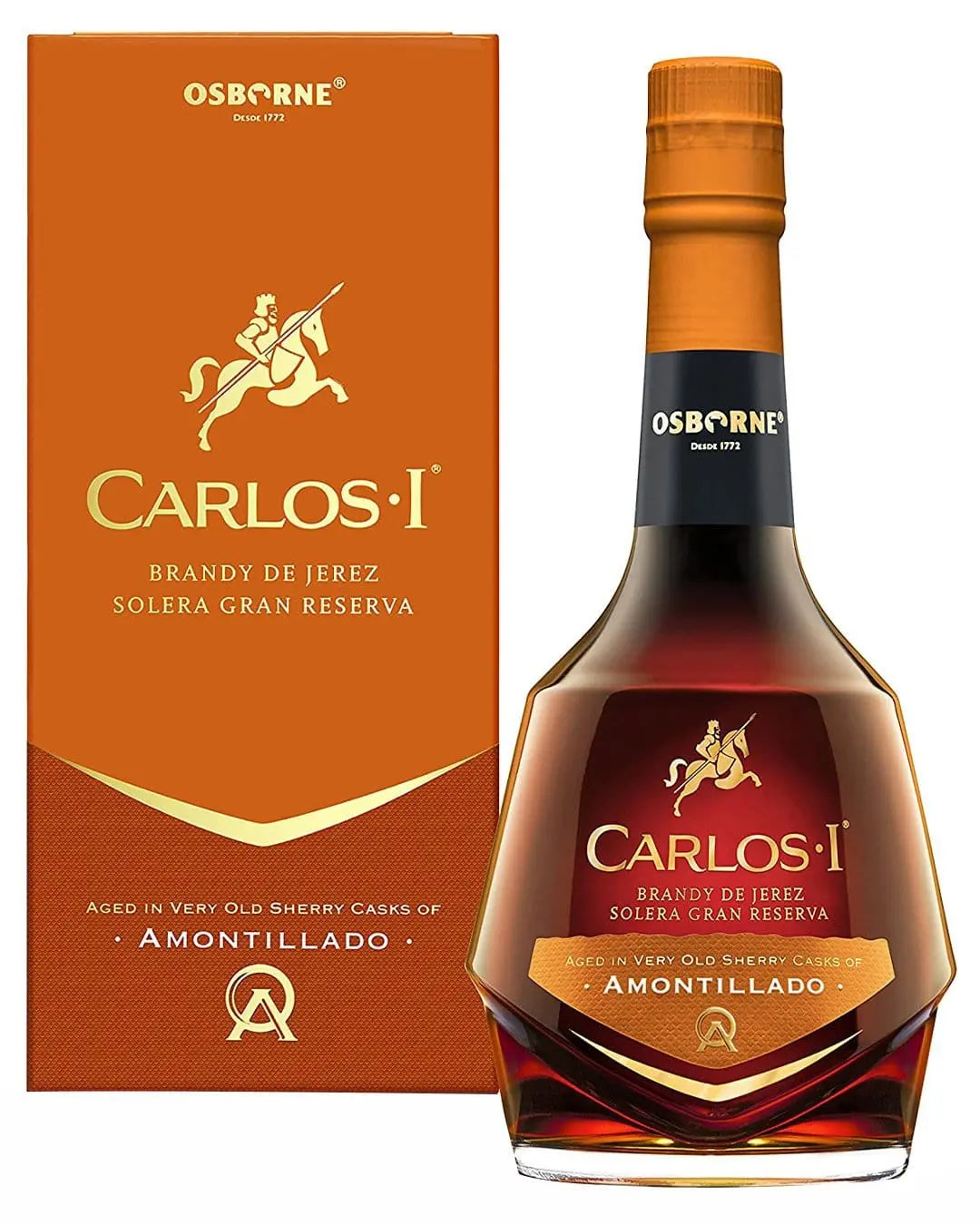 Carlos I Amontillado Brandy de Jerez Gift Box, 70 cl