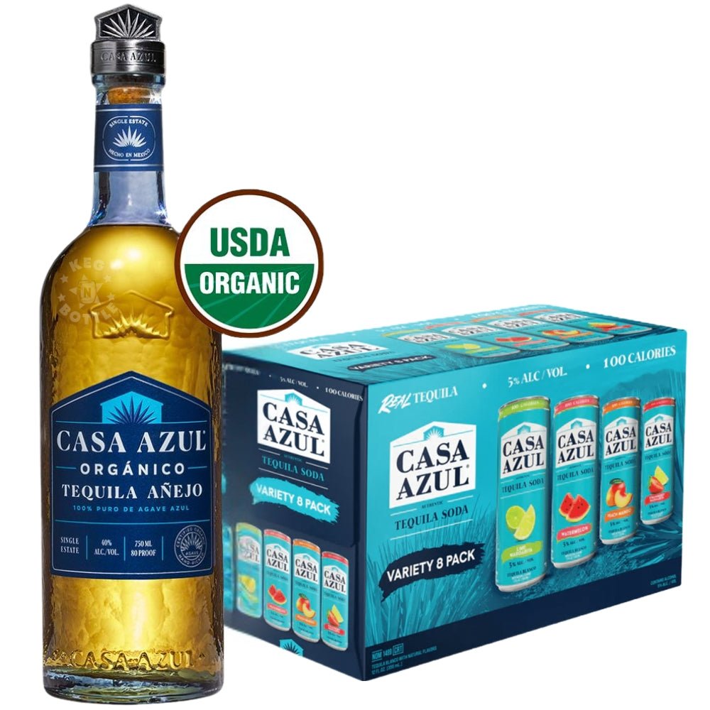 Casa Azul Organic Anejo & Tequila Soda Variety Pack $5 Instant Venmo Rebate