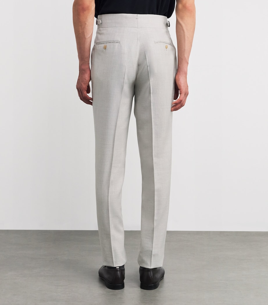 Wool-Silk-Linen Trousers