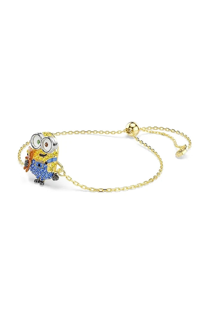 Swarovski kadın altın kaplama kristalli bileklik MINIONS