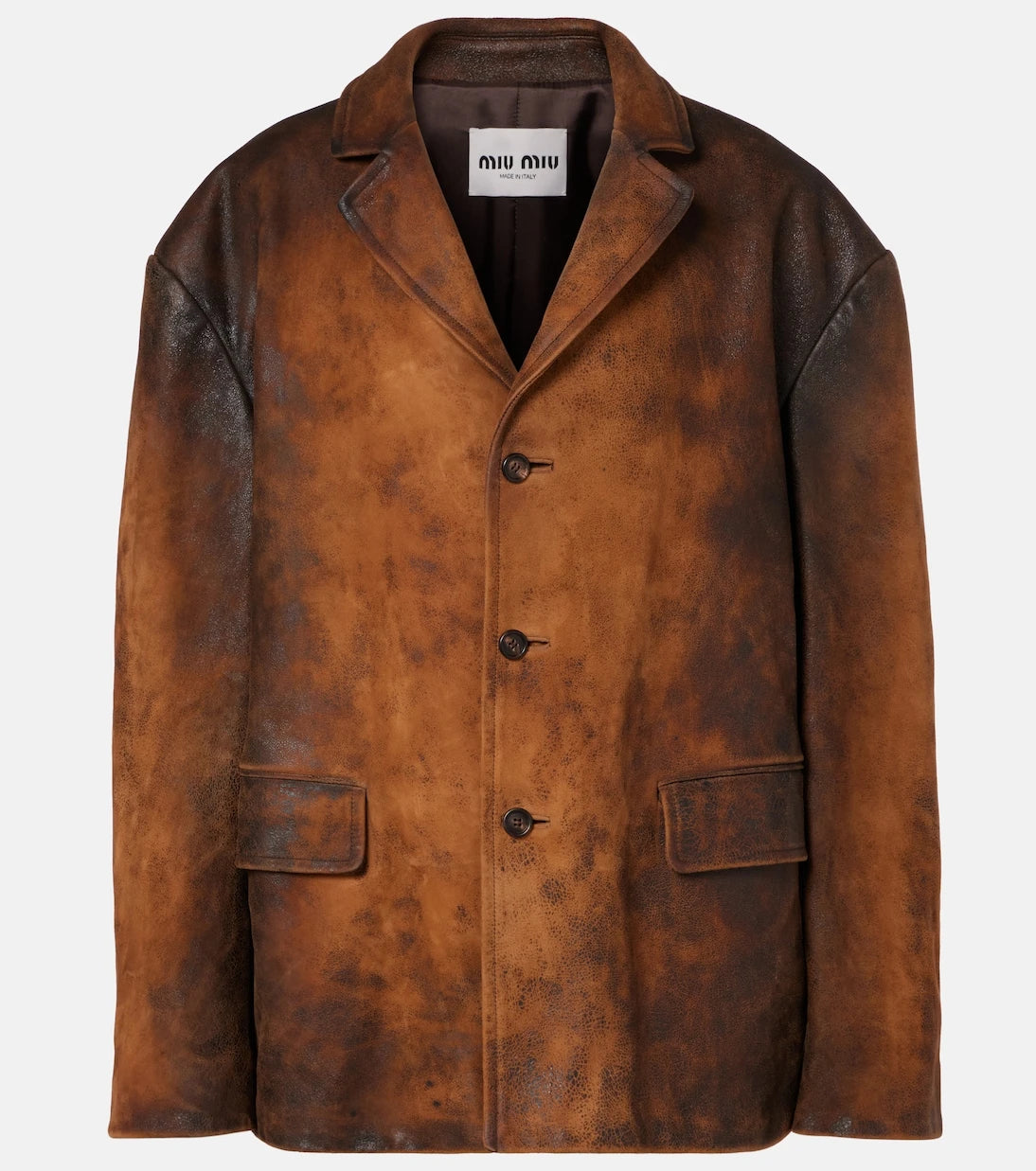 Miu Miu - Oversized suede jacket