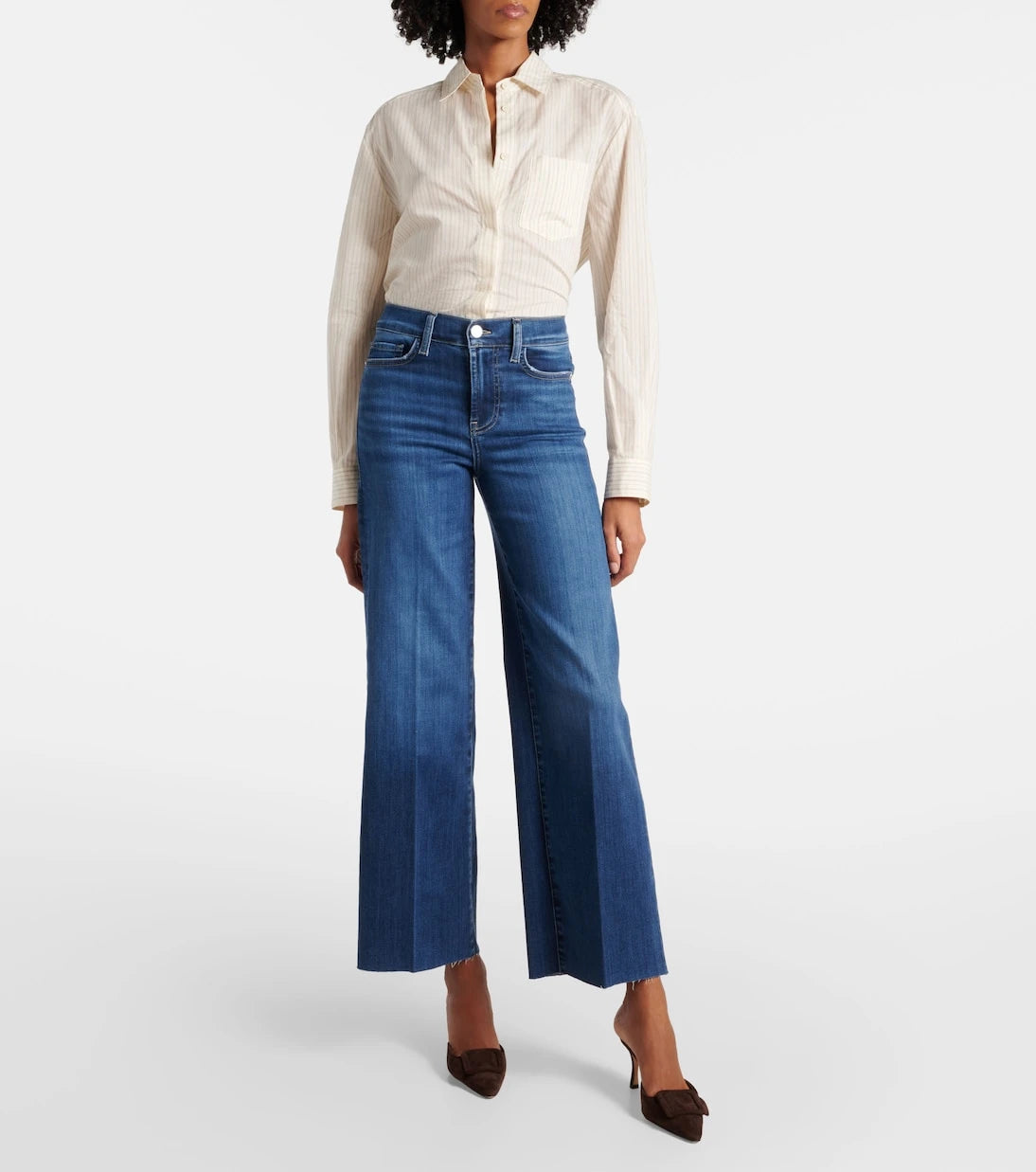 Frame - Le Slim Palazzo wide-leg jeans