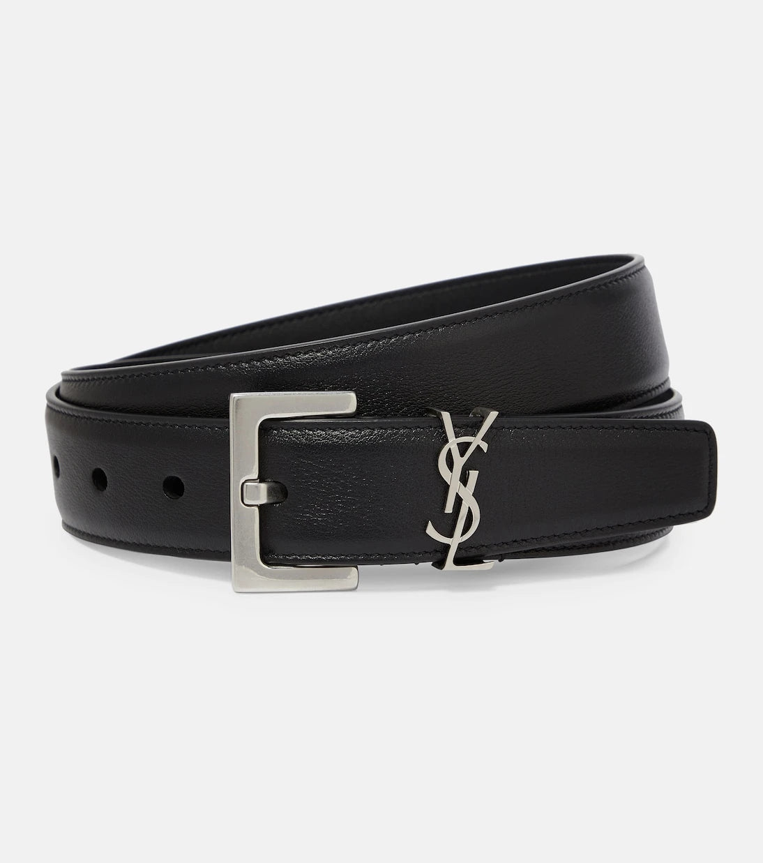 Saint Laurent - Cassandre 30 leather belt