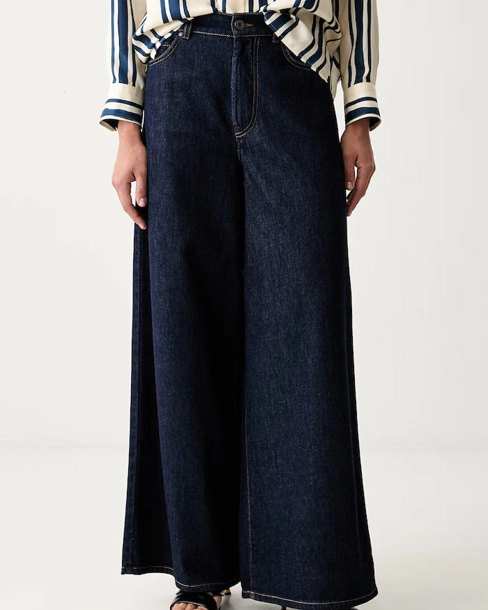 Weekend Max Mara wide leg kadın jeans WKDZATTERA