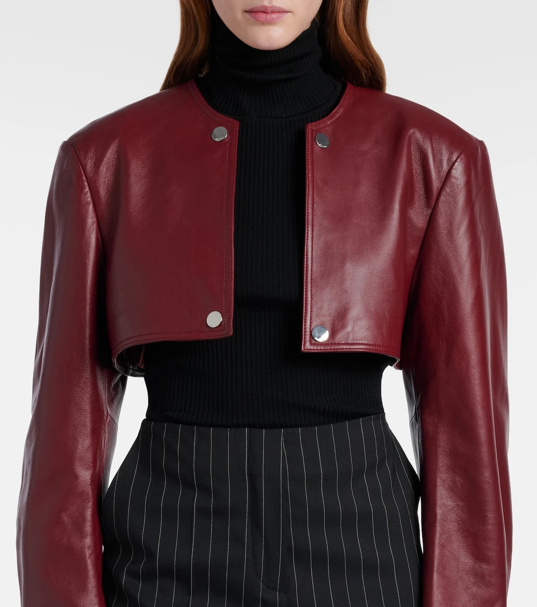 Sportmax - Stenzone dönüştürülebilir deri ceket