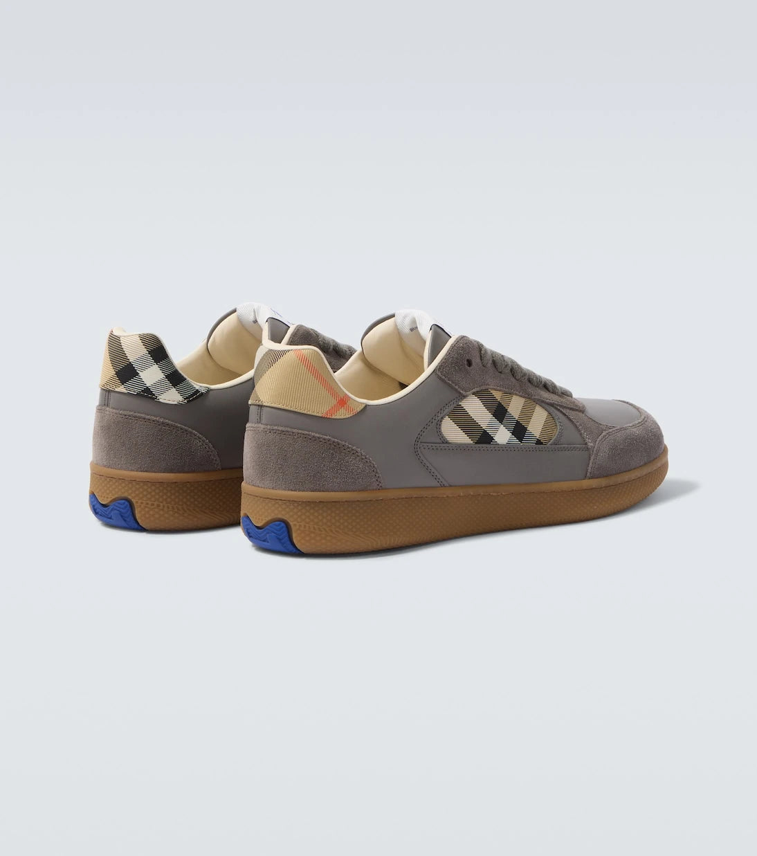 Burberry - Terrace leather and suede sneakers