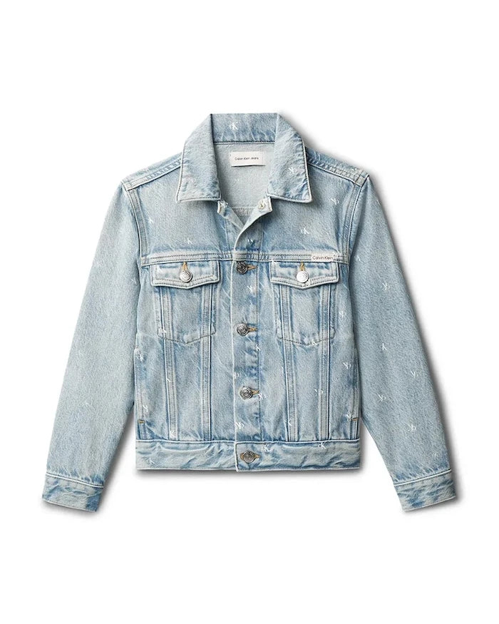 Calvin Klein Jeans късо яке за деца от деним