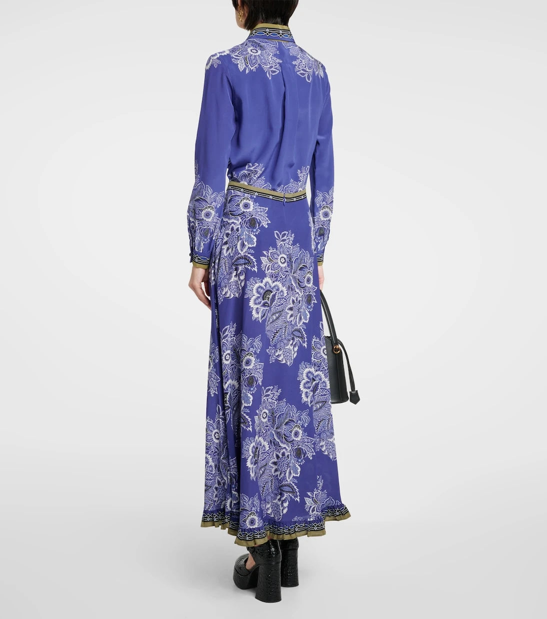 Etro - Floral silk maxi skirt