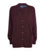 Polo Ralph Lauren Burgundy Merino Wool V-Neck Cardigan