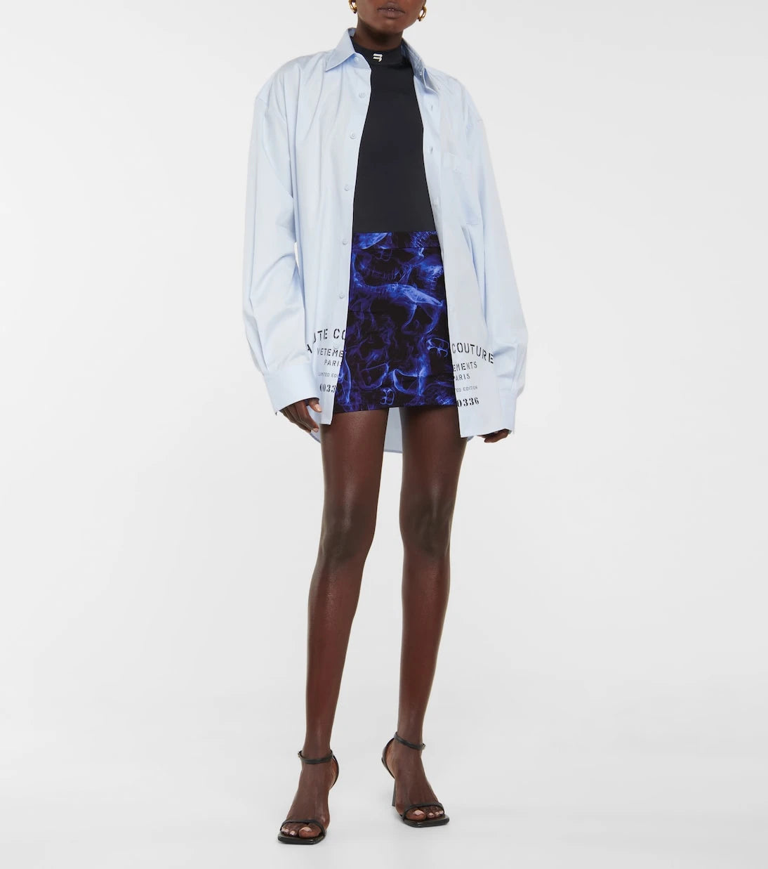 Vetements - Printed miniskirt