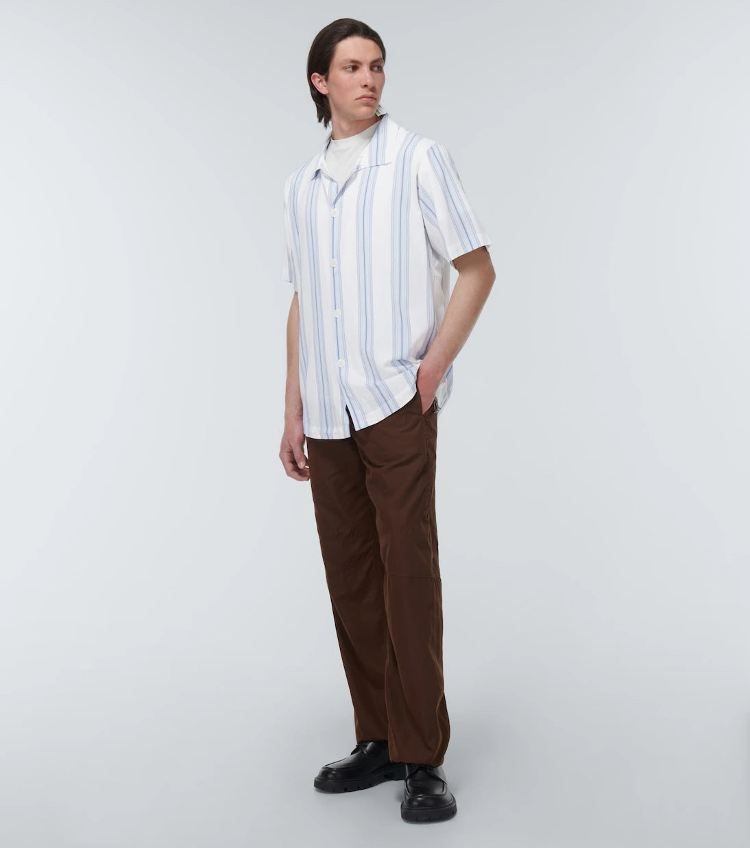 Ranra - Skotta striped bowling shirt