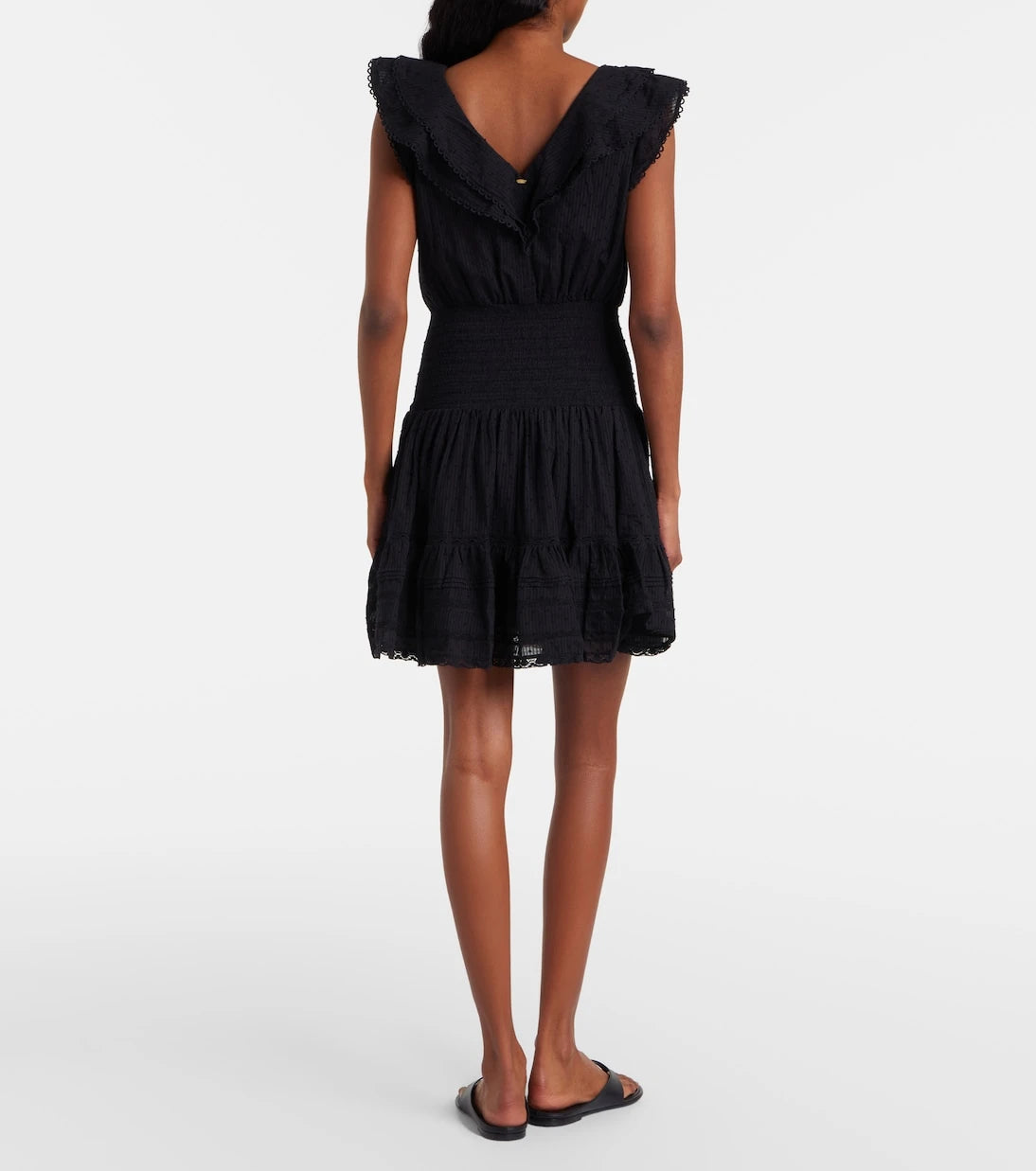 Poupette St Barth - Della ruffled cotton minidress