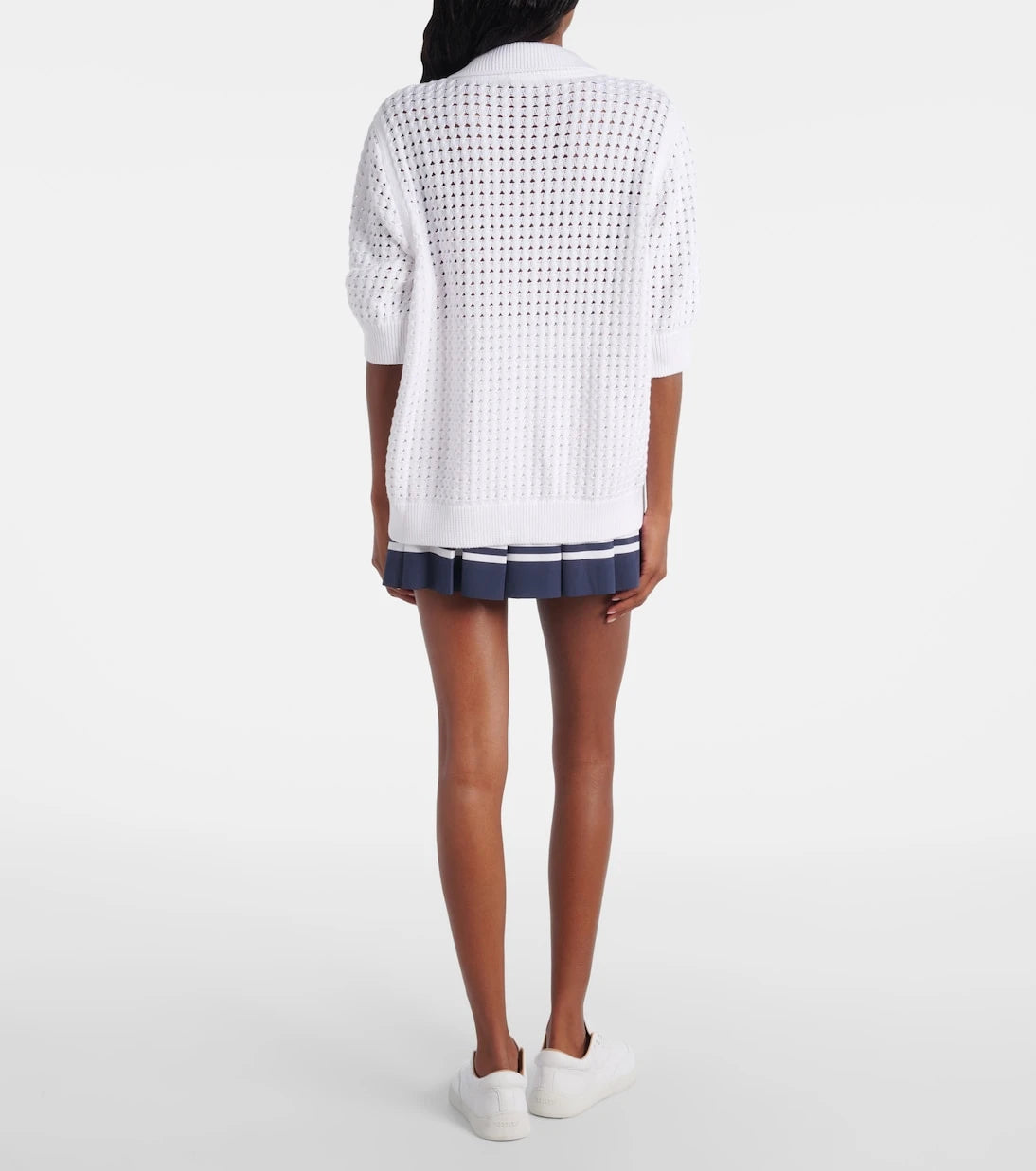 Varley - Ellie open-knit cotton cardigan