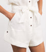 Linen Cuffed Rhiannon Playsuit IVO/IVORY