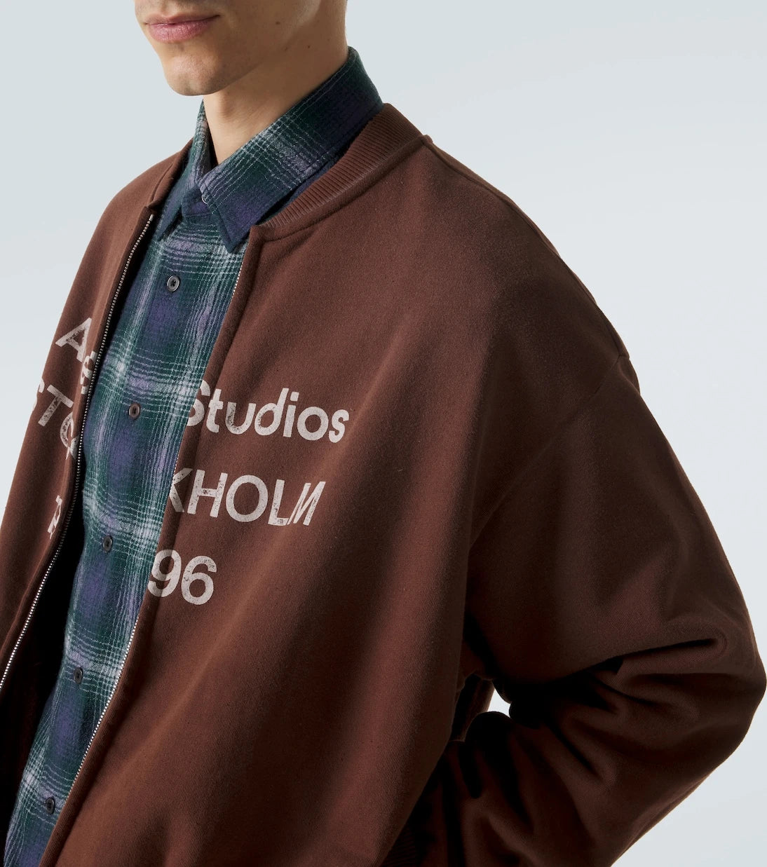 Acne Studios - Logo cotton-blend zip-up sweatshirt