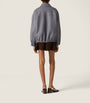 Miu Miu Grey Wool-Cashmere Shirt Jacket