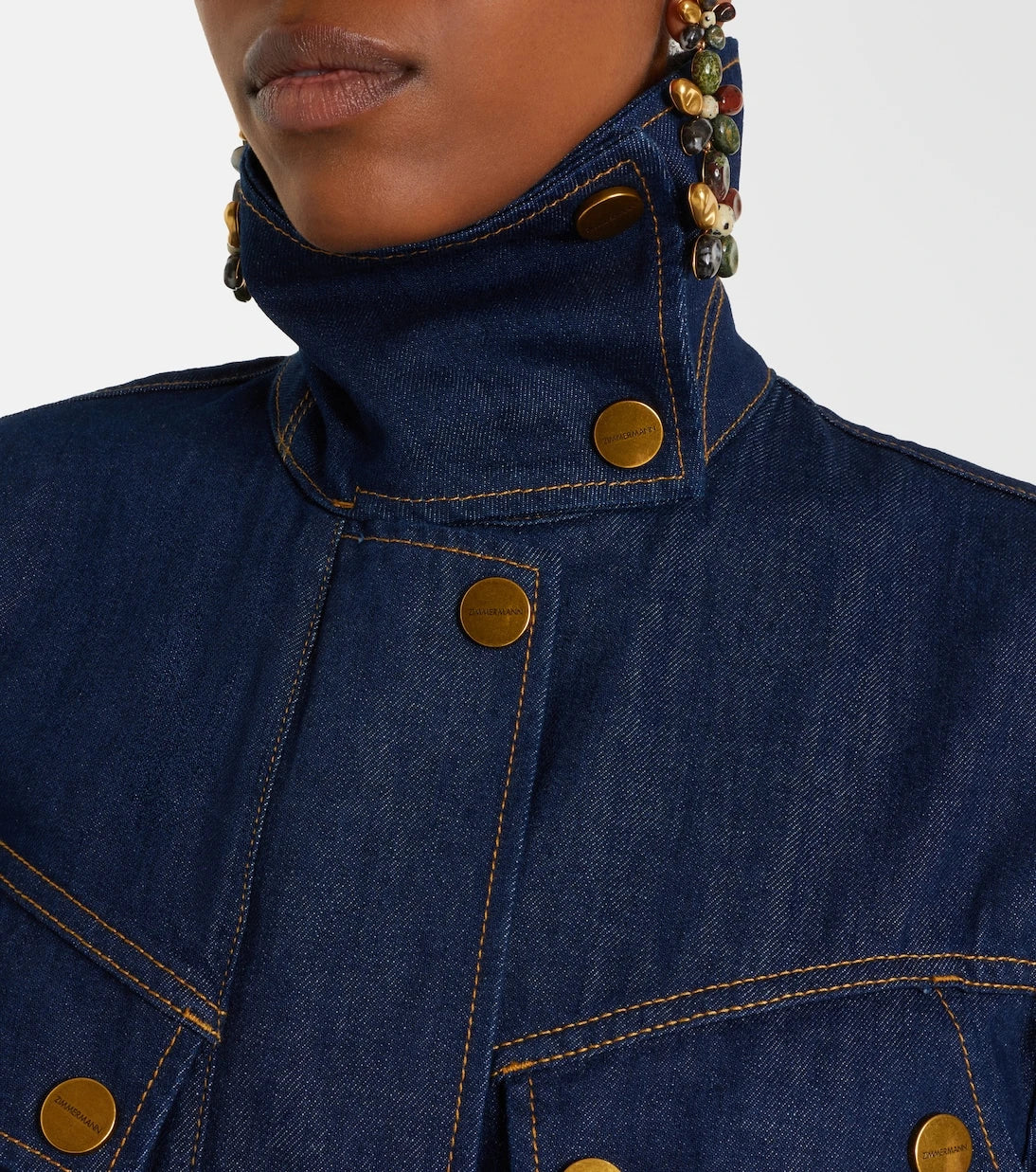 Zimmermann - Luna belted denim minidress