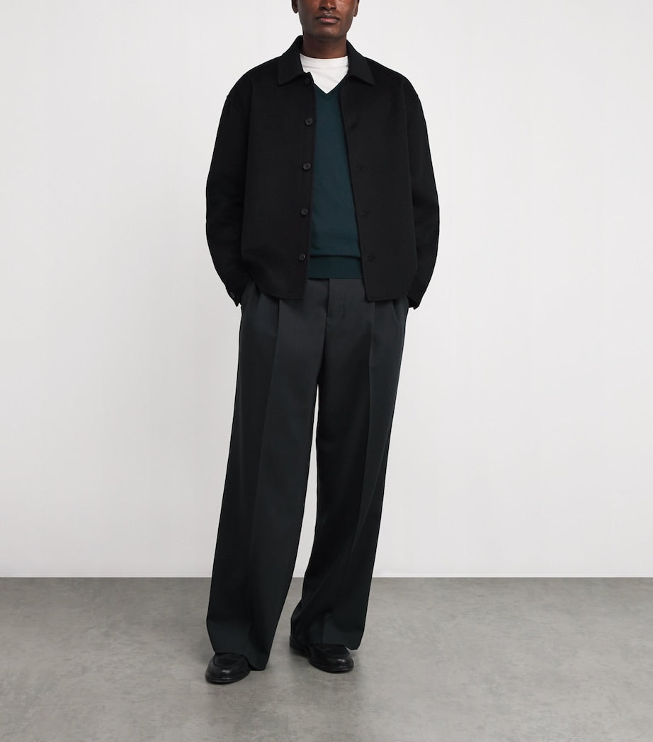 Merino Wool V-Neck Sweater