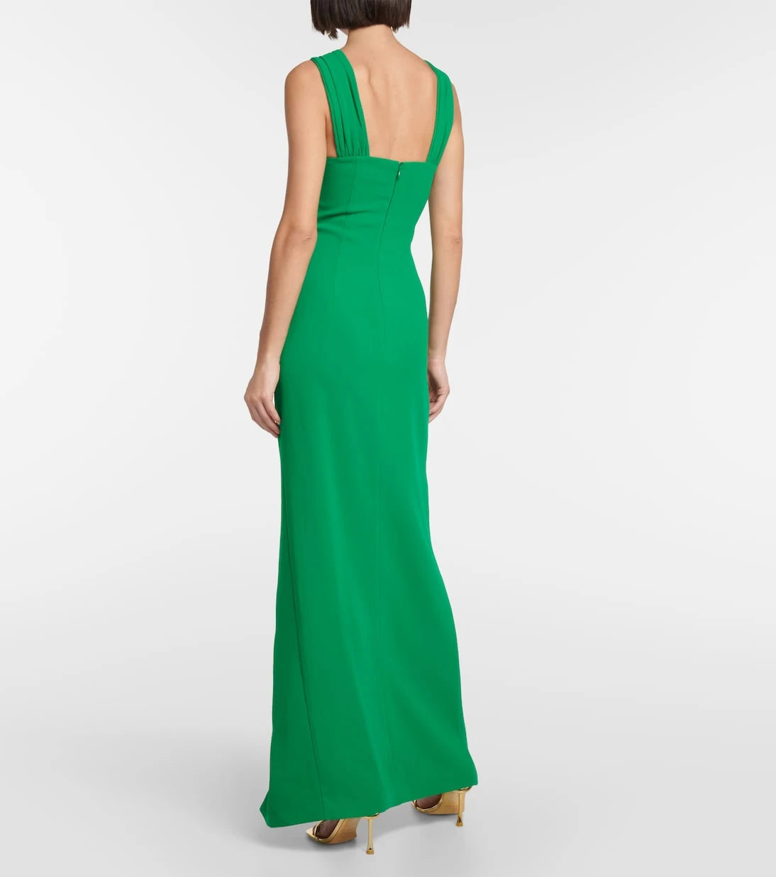 Self-Portrait - Embellished cutout crêpe gown