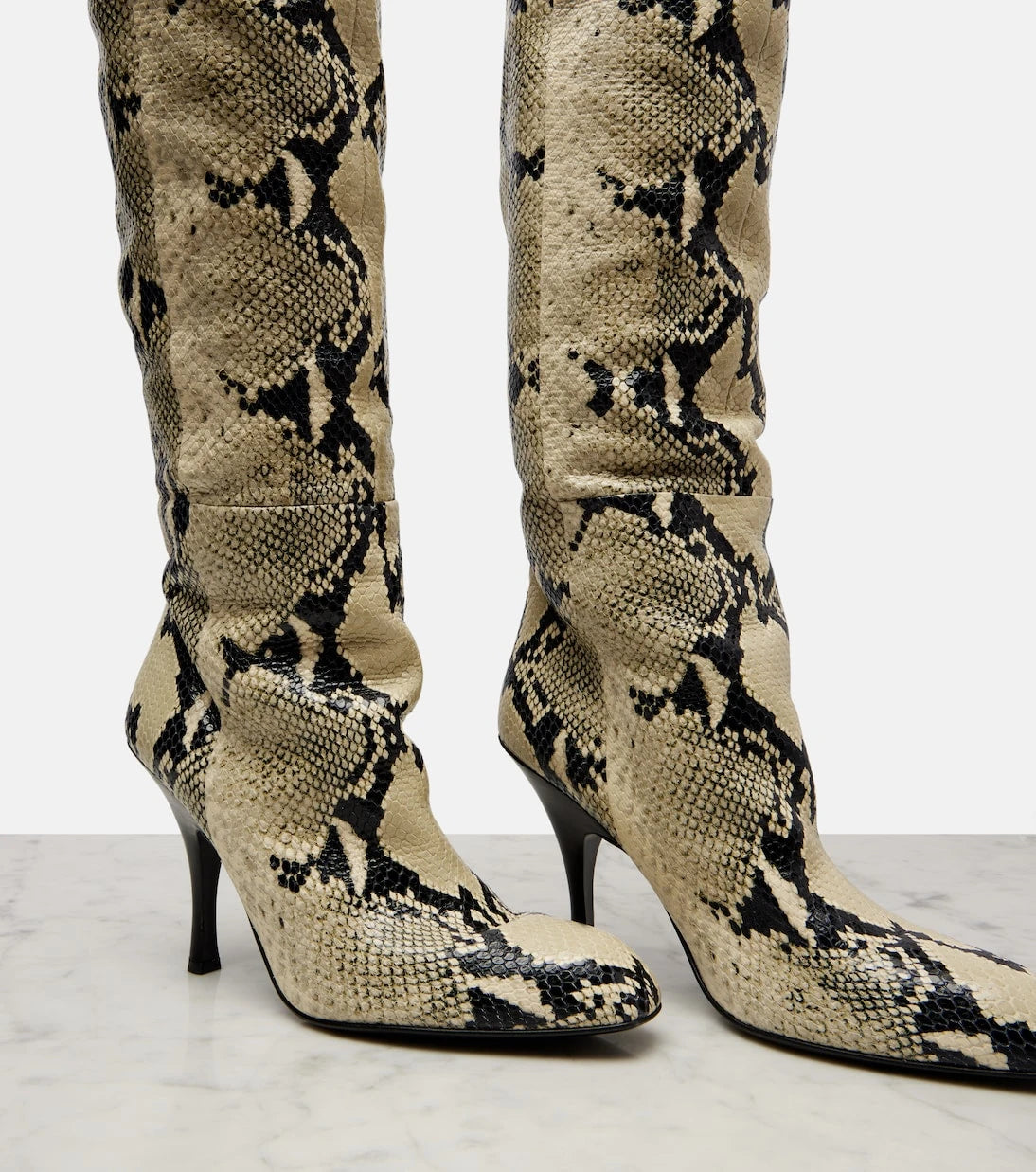 Khaite - Colt 100 leather over-the-knee boots